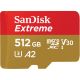 SanDisk EXTREME microSDXC 512GB UHS-I U3 (read 190MB/s - write 130MB/s)