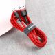 Baseus Cafule Cable  USB / USB-C QC3.0 2A 2M red (CATKLF-C09)