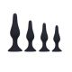 Anal Plug set black (4pcs)