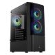 Aerocool Quantum v3 Black case (Includes 12cm RGB Fan x 3) (ACCM-PV30133.11)