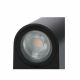 123LED GU10 Santa Barbara Black Up and Down Wall Lamp (LDR01377)