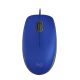 Logitech M110 Optical Mouse (Blue, Wired) (910-005488) (LOGM110BLUE)