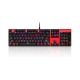 Motospeed CK104 Red Wired Mechanical Keyboard RGB Blue Switch US Layout