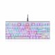 Motospeed CK101 White Wired Mechanical Keyboard RGB Blue Switch GR Layout