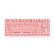 Motospeed GK82 Pink Wireless Mechanical Keyboard Blue Switch GR Layout