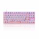 Motospeed CK82/K82 Pink Wired Mechanical Keyboard RGB Blue Switch GR Layout