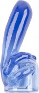 Wand Attachment - Big Middle Finger - 4cm Dia. (Blue)