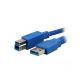 Καλώδιο MediaRange USB 3.0 AM/BM 5.0M Blue (MRCS150)