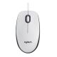 Logitech M100 Optical Mouse (White, Wired) (910-005004) (LOGM100WH)