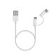 Xiaomi Mi 2-in-1 USB Cable Micro USB to Type C 30cm (SJV4083TY) (XIASJV4083TY)