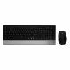 MediaRange Wireless Keyboard & Mouse Combo Highline Series (Black/Silver) (MROS105-GR)