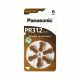 Panasonic PR312 Μπαταρίες Ακουστικών Βαρηκοΐας 1.4V (PR312L/6DC) (PANPR312L/6DC)