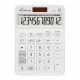 MediaRange Calculator with tax function, 12-digit LCD, solar and battery powered, white (MROS191)