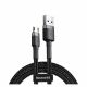 Baseus Cafule Braided USB 2.0 to micro USB Cable Γκρι 2m (CAMKLF-CG1) (BASCAMKLFCG1)