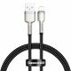 Baseus Braided USB to Lightning Cable Μαύρο 0.25m  (CALJK-01) (BASCALJK-01)