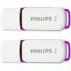 Philips Snow 2-Pack 64GB USB 2.0 Stick Μωβ (FM64FD70D/00) (PHIFM64FD70D-00)