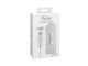 ISEX USB SUPER SOFT STROKER WITH SLIM USB BULLET. WHITE & CLEAR