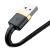 Baseus Cafule Braided USB to Lightning Cable Μαύρο 0.5m (CALKLF-AV1)