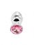 Thread Anal Plug small silver - pink