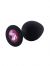 Rosebud Silicone Anal Plug medium Black - Pink