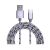 Garbot Grab&Go USB cable 1 m USB A USB C Silver (C-05-10192) (GARC-05-10192)