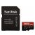 SanDisk EXTREME PLUS 64GB MICRO SDXC UHS-I V30 U3 A2 CLASS 10 + SD ADAPTER (SDSQXBU-064G-GN6MA) (SANSDSQXBU-064G-GN6MA)