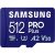 Samsung Pro Plus microSDXC 512GB Class 10 U3 V30 A2 UHS-I with USB Reader (MB-MD512SB/WW) (SAMMB-MD512SB-WW)