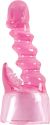 Wand Attachment - Ribbed Shaft - 4cm Dia. (Pink)