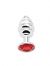 Thread Anal Plug small silver - red