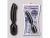 STORM RIDER 6 INCH PVC DOUCHE. INTIMATE SHOWER. BLACK. 15.2CM